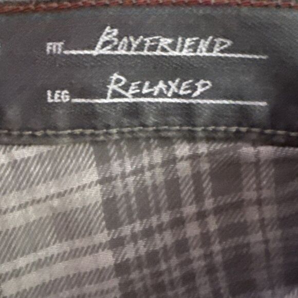 Eddie Bauer Boyfriend Relaxed Flannel-Lined Jeans Womens Size 2P Gray Outdoors - Picture 8 of 16